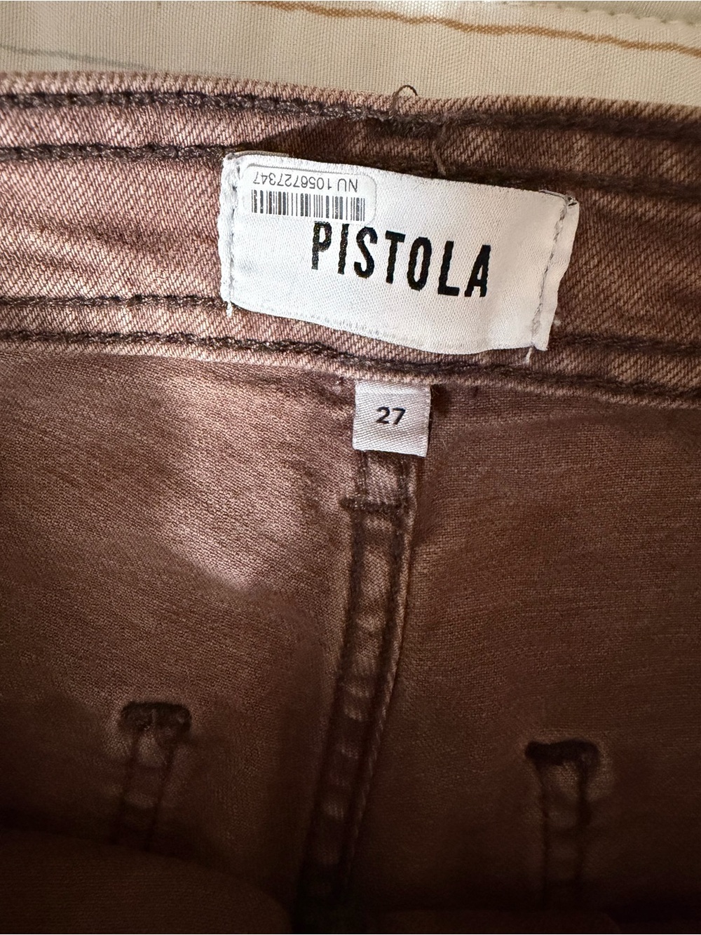 pistola Brown High-Rise Wide Leg Jeans - Picture 7 of 12